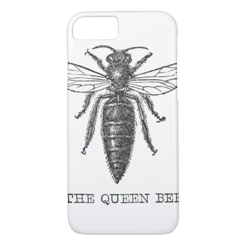 Queen Bee Bug Insect Bees Illustration iPhone 87 Case