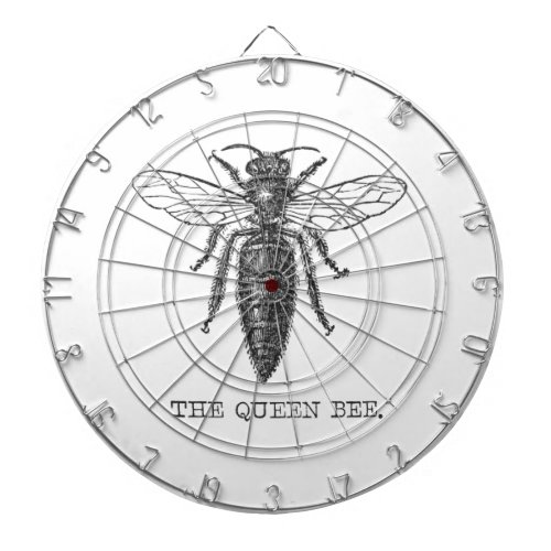 Queen Bee Bug Insect Bees Illustration Dartboard With Darts