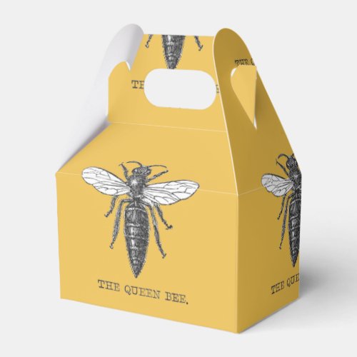 Queen Bee Bug Insect Bees Illustration Favor Boxes