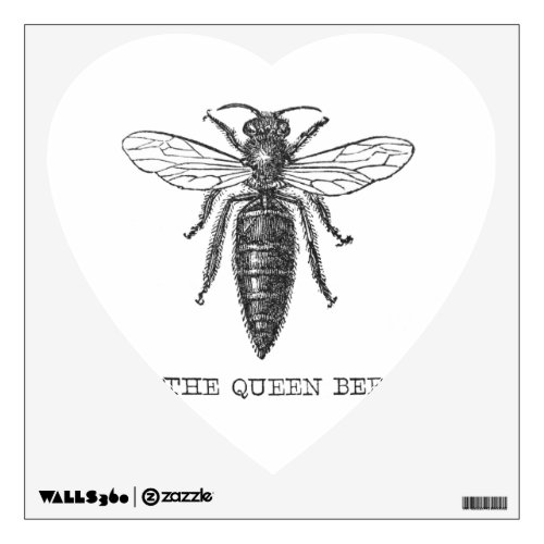 Queen Bee Bug Insect Bees Illustration Wall Sticker