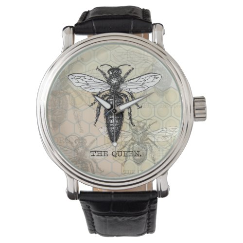 Queen Bee Bug Insect Bees Illustration Watch