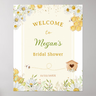 Queen Bee Bumblebee Bride to Bee Bridal Shower Poster