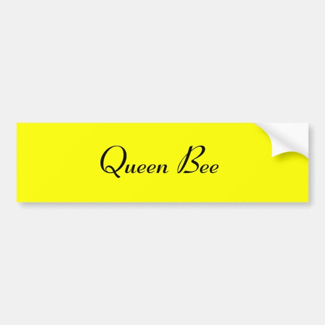 Queen Bee Bumper Sticker (Front)