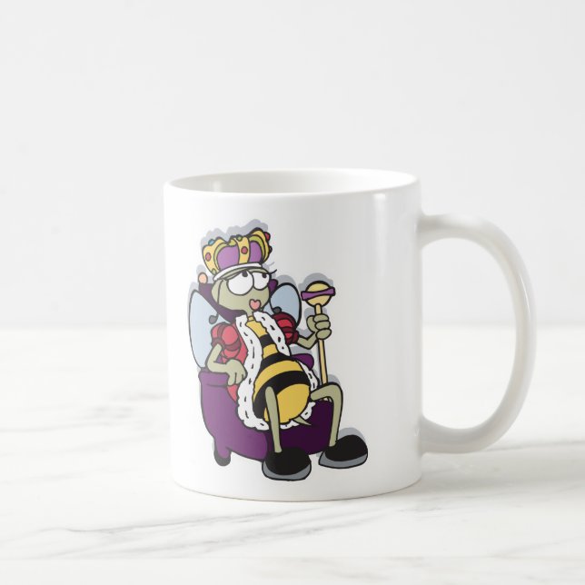 queen bee cartoon coffee mug (Right)
