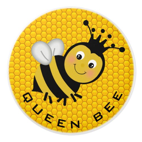 Queen Bee Ceramic Knob