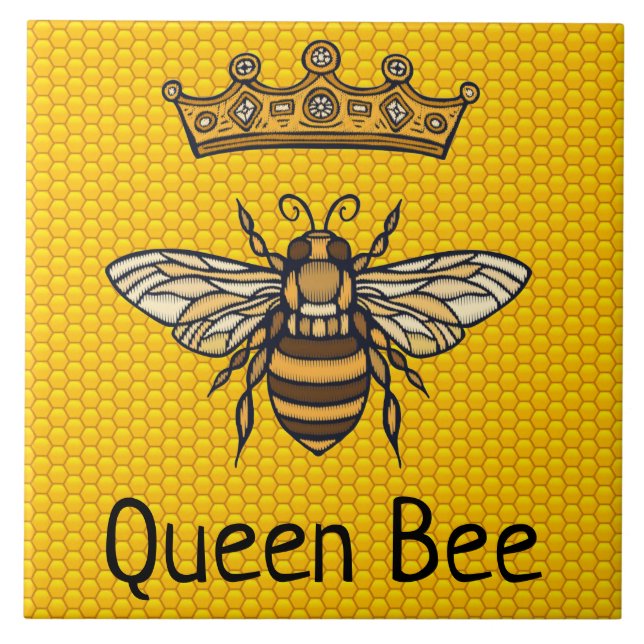 Queen Bee Ceramic Tile (Front)