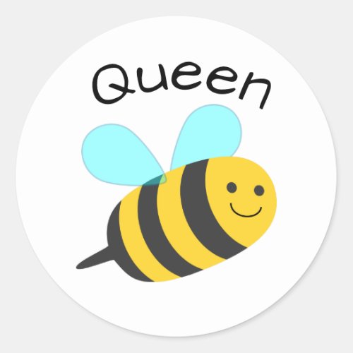 Queen Bee Classic Round Sticker