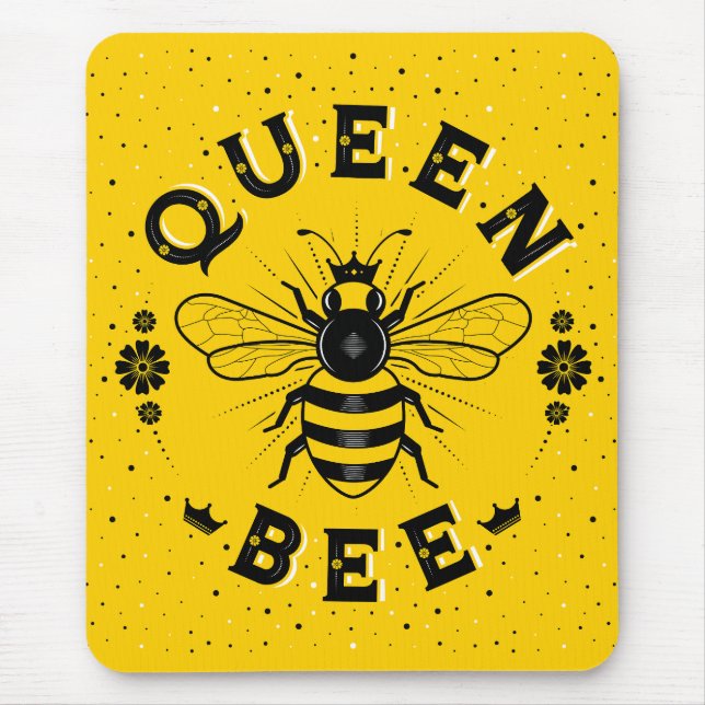 Queen Bee Computer Mousepad (Front)