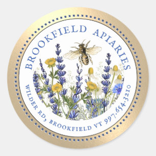 Queen Bee Cottage Garden Apiary Promotional Label