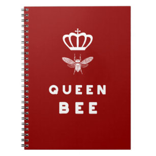 Queen Bee. Crown. Funny Cute Sayings. Notebook