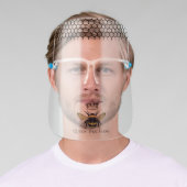 Queen Bee Crown Honeycomb Apiary Beekeeper Farm Face Shield (Insitu)