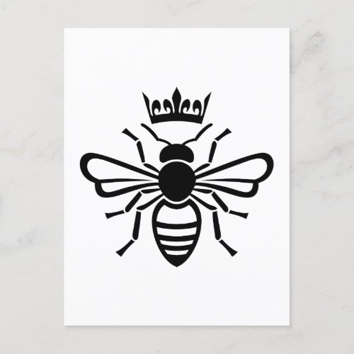 Queen Bee Crown Postcard