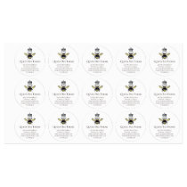 Queen Bee & Crown White Labels Queen Bee & Crown White Labels
