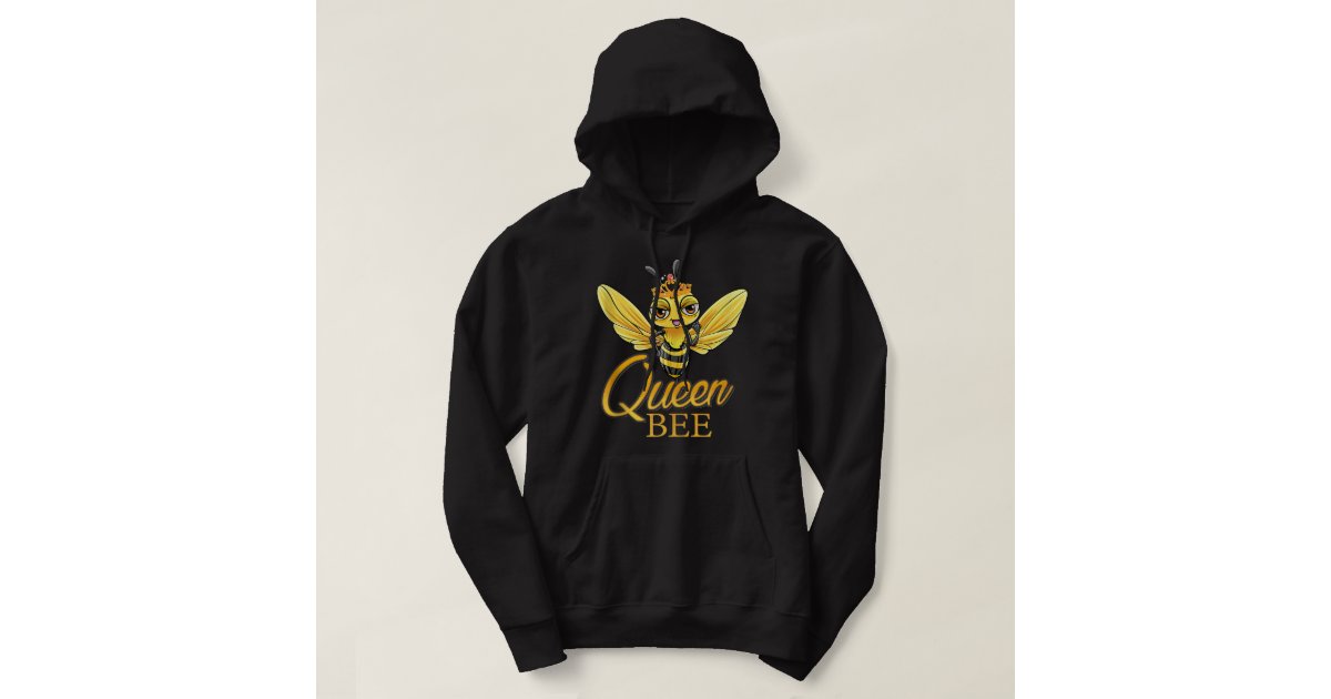 Queen Bee Crop Hoodie Stylish Cropped Hoodie main image 1