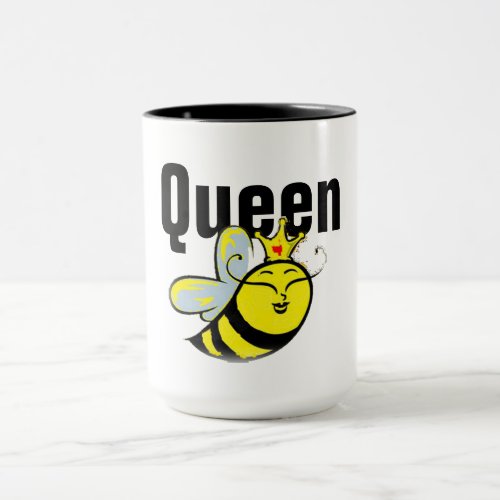 Queen Bee cute funny design womens Mug