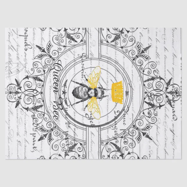 Queen Bee Decoupage Tissue Paper | Zazzle