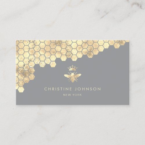 queen bee design business card