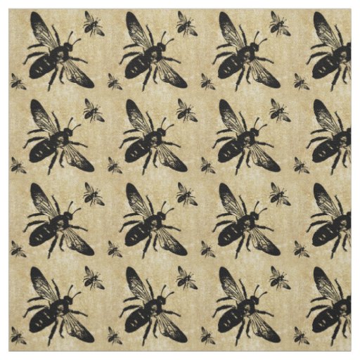 Queen Bee Fabric | Zazzle