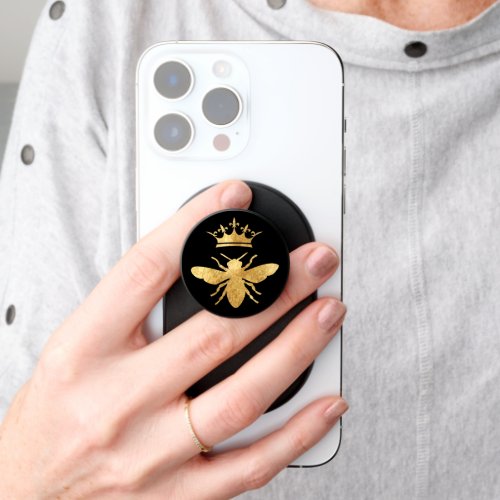 Queen Bee faux foil design PopSocket