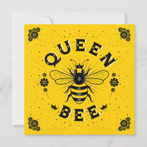 Queen Bee Flat Card 525x525