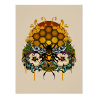 Queen Bee Floral Honeycomb Botanical Garden