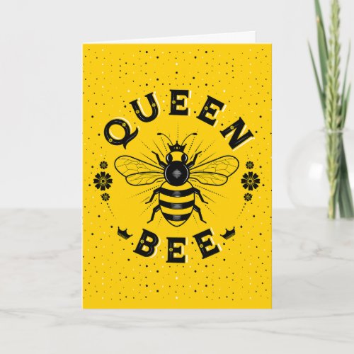 Queen Bee  Folded Card