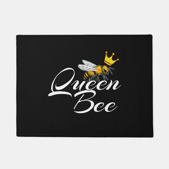 Queen Bee | Gift For Women | Bee Keeper Gifts Doormat (Front)