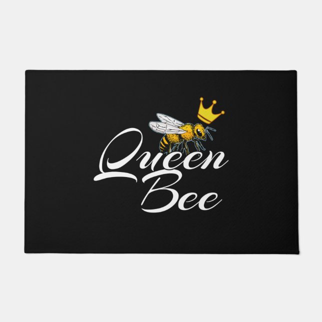 Queen Bee | Gift For Women | Bee Keeper Gifts Doormat (Front)