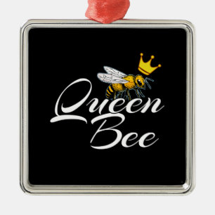 Queen Bee Gift For Women Bee Keeper Gifts Metal Ornament