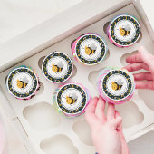 Queen Bee Honey Bee Cute Baby Shower Edible Frosting Rounds