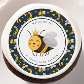 Queen Bee Honey Bee Cute Baby Shower Edible Frosting Rounds
