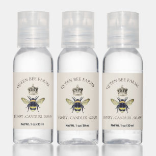 Queen Bee Honey Travel Bottle Set Hand Sanitizer
