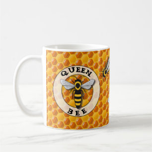 Queen Bee Honeycomb Coffee Mug