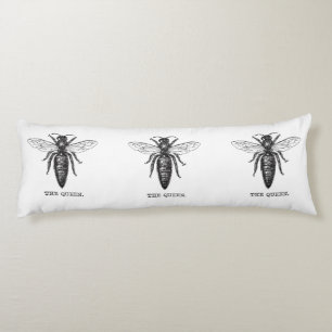 Queen Bee Illustration Classic Drawing Body Pillow
