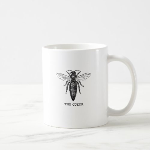 Queen Bee Illustration Classic Drawing Coffee Mug