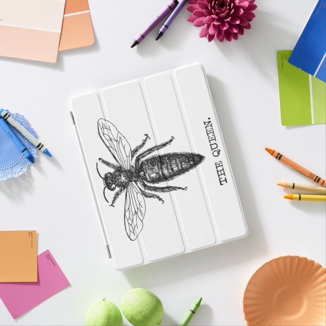 Queen Bee Illustration Classic Drawing iPad Smart Cover (In Situ)