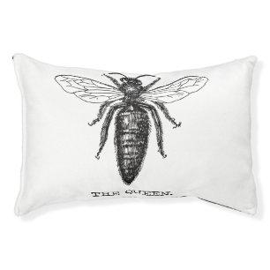 Queen Bee Illustration Classic Drawing Pet Bed