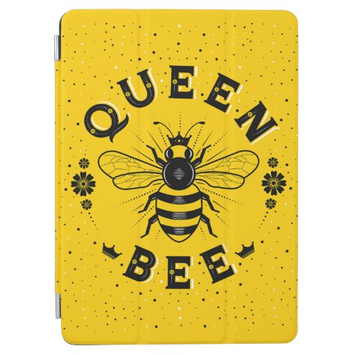 Queen Bee iPad Cover Case Yellow
