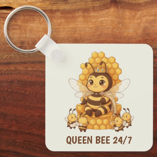 Queen Bee Keychain (Front)