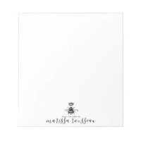 Queen Bee Logo Crown Handwritten Script Name