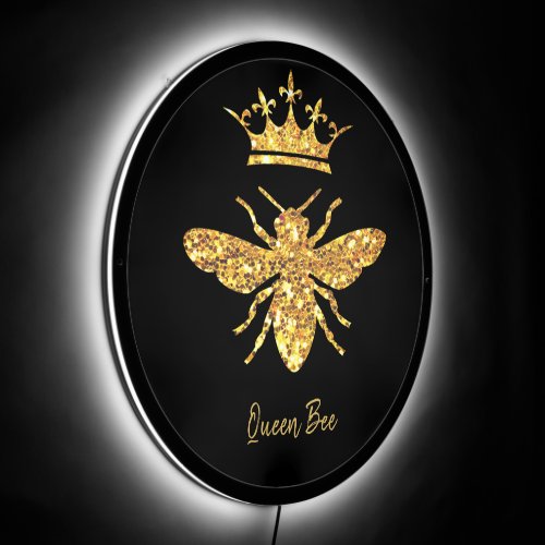  Queen Bee logo LED Sign
