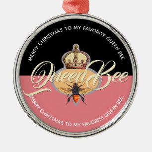 Queen Bee Metal Ornament