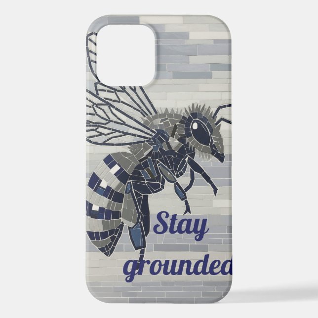 Queen Bee Mosaic Phone Case – Honeycore Geometric  (Back)