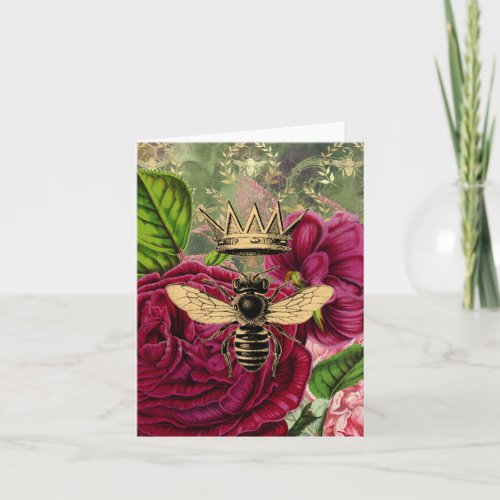Queen Bee  Mystic Roses  Note Card