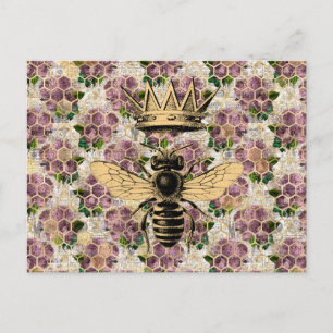 Queen Bee & Mystic Roses Postcard