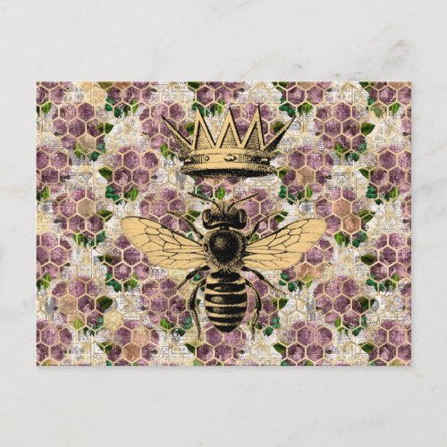 Queen Bee  Mystic Roses  Postcard