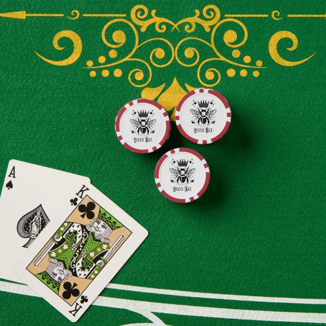 Queen Bee – Mystical Tarot Emblem Poker Chips (Poker Table (Stack))