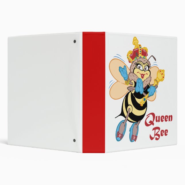 Queen Bee Notebook 3 Ring Binder (Background)