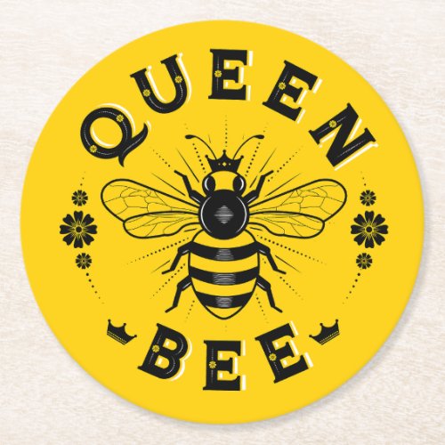 Queen Bee Paper Coasters