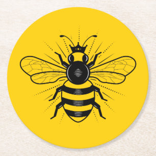 Queen Bee Paper Coasters